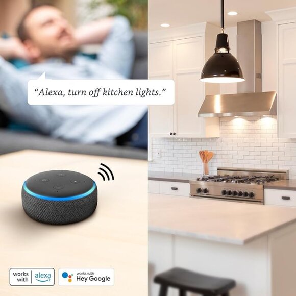 NEW 6 Pack A19 Smart LED Light Bulbs 60W Equivalent Dimmable RGBW Color Changing - Picture 4 of 9